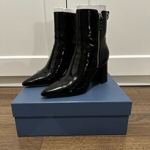 Paige Women’s Black Patent Leather Bootie